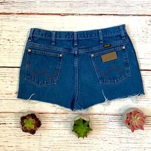 Upcycled Wrangler Cut Off Shorts size 34/14